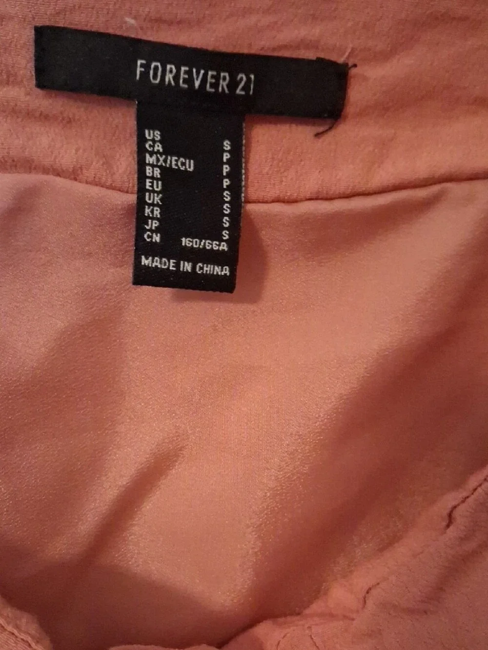 Forever 21 Peach Flounced Skater Skirt